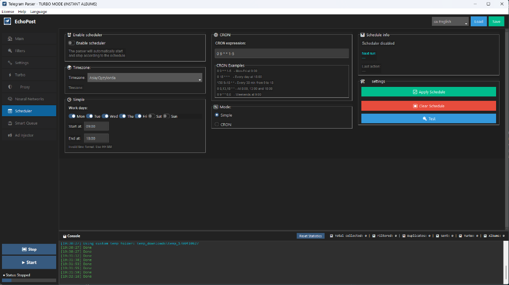 Broadcasting Scheduler